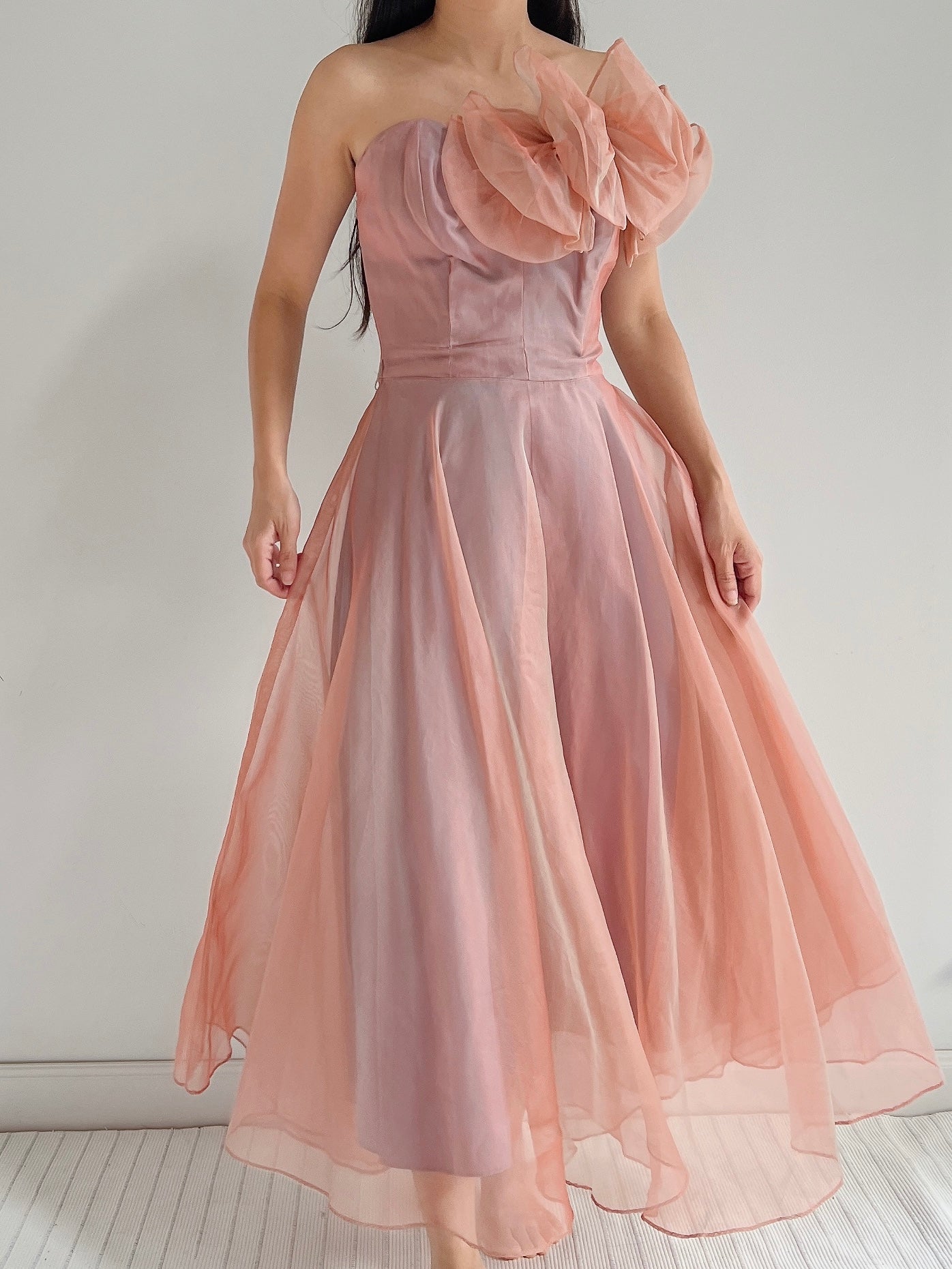 1950s Silk Organza Dress 1950s Silk Organza Dress