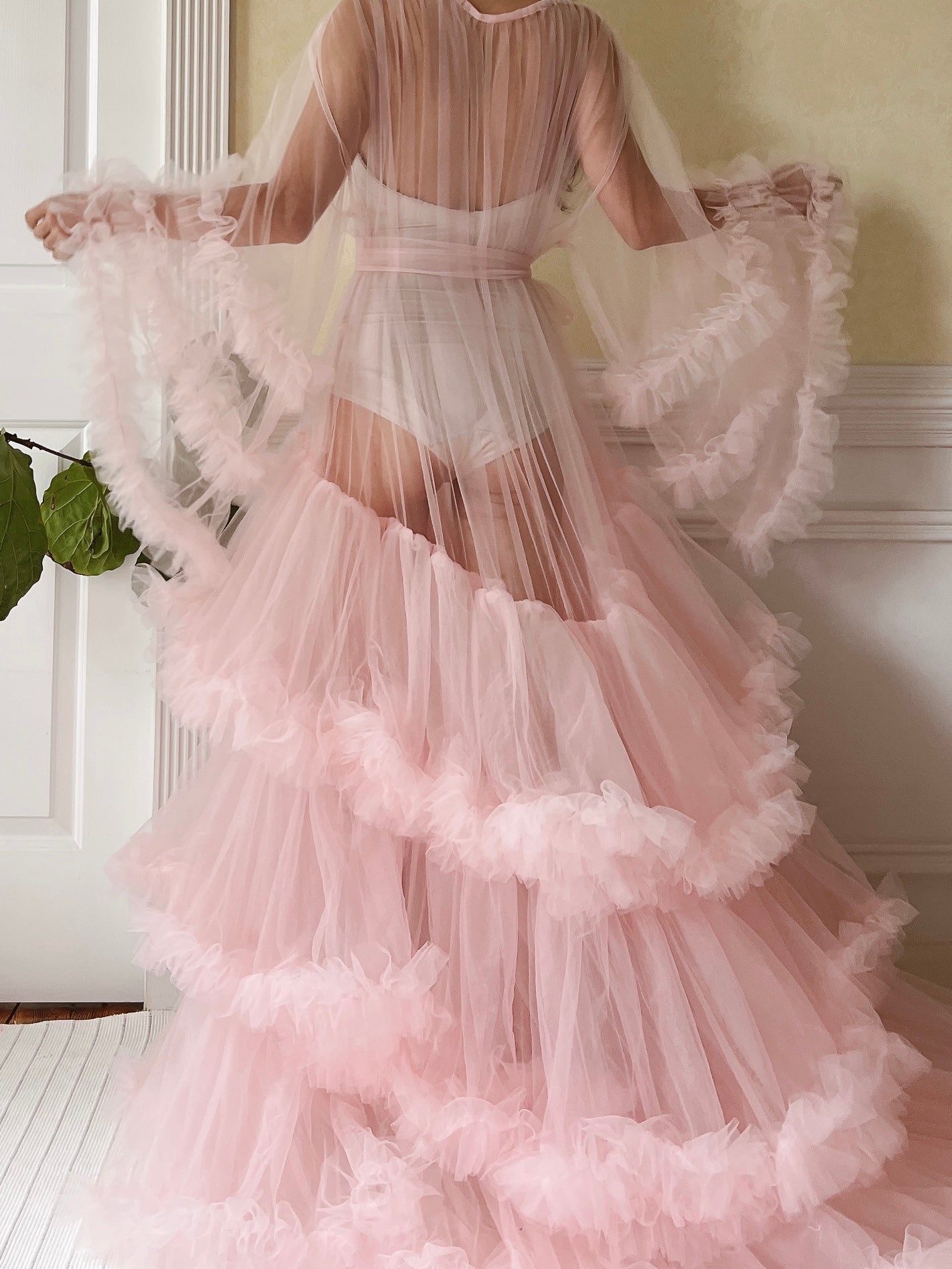 Pink Tulle Dressing Gown - OSFM