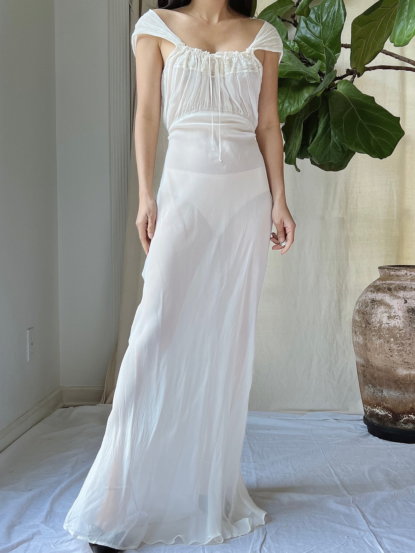 white chiffon slip dress White Chiffon Dress, Prom Dress, Flare Dress, Sexy Dress, Backless Dress, Wedding Dress, Asymmetrical Dress, Strap Dress, V Neck Dress C904